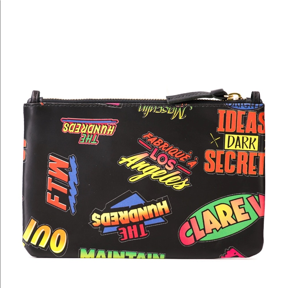 Clare V. The Hundreds Wallet Clutch Airbrush Paint